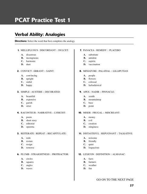 [CliffsTestPrep] American BookWorks Corporation - CliffsTestPrep PCAT_ 5 Practice Tests (2006, Cliffs Notes)