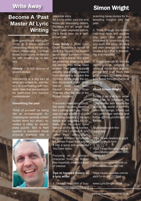 Write Away Magazine -  Issue No1