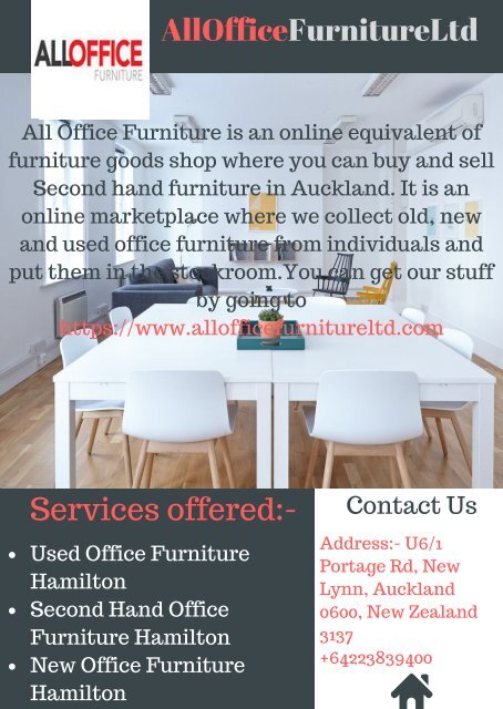 Used Office Furniture Hamilton