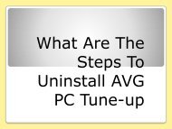 How to Uninstall AVG PC Tuneup