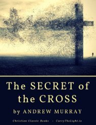 THE SECRET OF THE CROSS by Andrew Murray