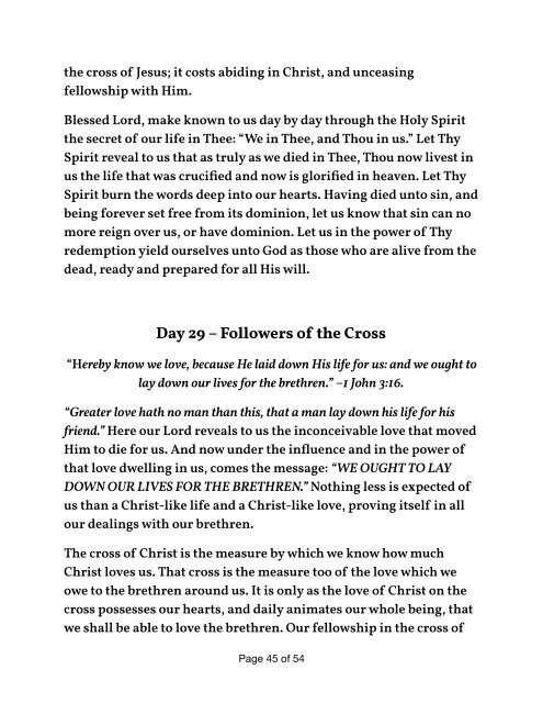 THE SECRET OF THE CROSS by Andrew Murray