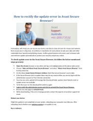 How to rectify the update error in Avast Secure Browser