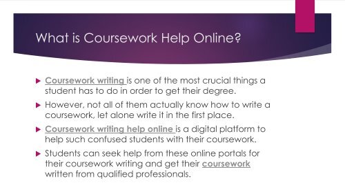 Looking for online help with coursework in UK