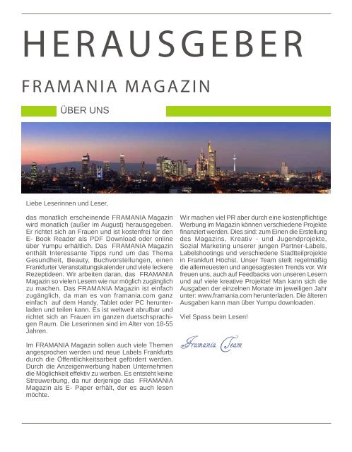 Framania Magazin Januar 2019