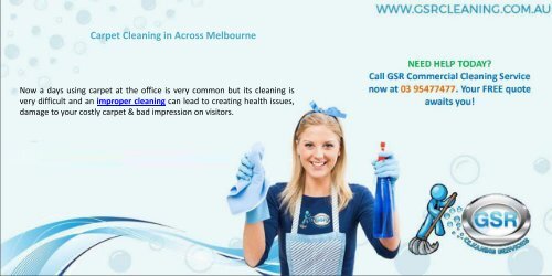 Carpet Cleaning in Across Melbourne