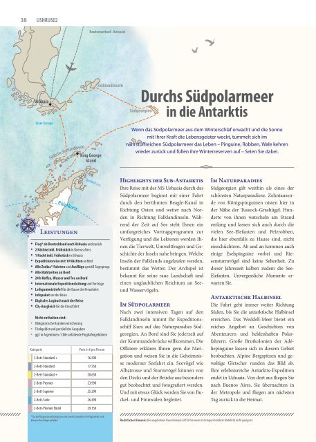 Polar-Kreuzfahrten Antarktis Katalog 2019-20