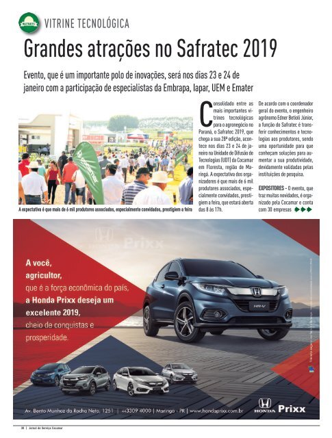 Jornal Cocamar Janeiro 2019