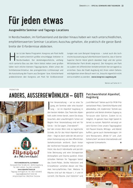 SchlossMagazin Fünfseenland Januar 2019