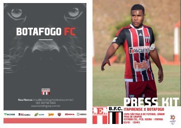 PRESS KIT: Itapirense x Botafogo - Copa São Paulo - 03/01/2019