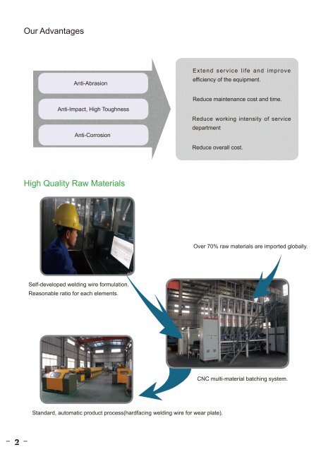 Chromium carbide overlay plate