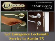 Get Emergency Locksmith Service in Austin TX