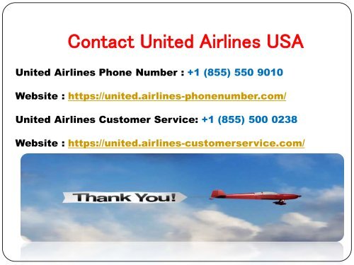 United Airlines Phone Number | Customer Service Toll Free