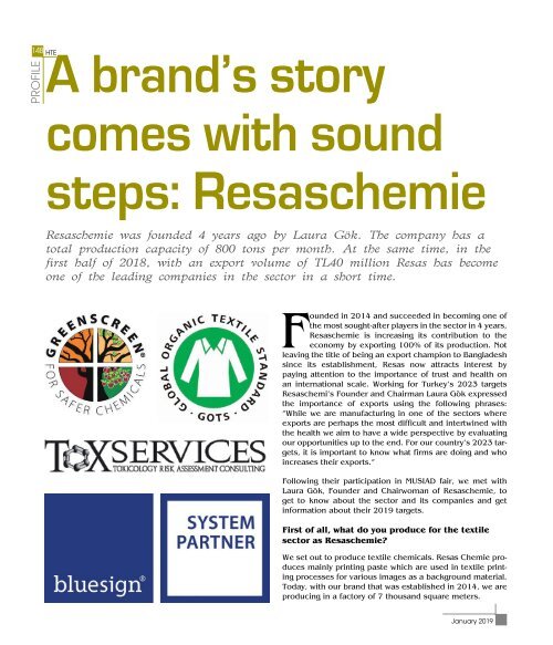 Home Textile Magazine January - 2019