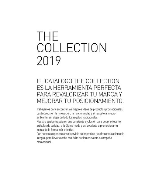 THE COLLECTION 2019 - ESPAÑOL