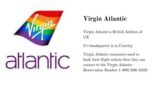 Virgin Atlantic Online Chat 1-888-206-5328