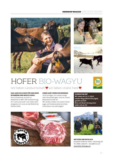 Oberndorf Magazin 18 – Winter 2018|2019