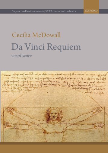 Cecilia McDowall Da Vinci Requiem vocal score