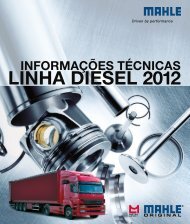 Tabela de Parede Mahle - Linha Diesel - 2012