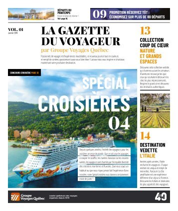 La Gazette du Voyageur par GVQ - janvier 2019