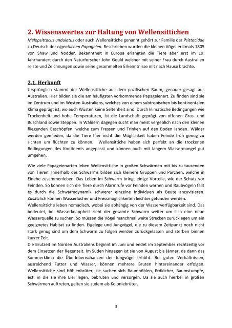 Diplomarbeit - Wellensittichzucht PDF