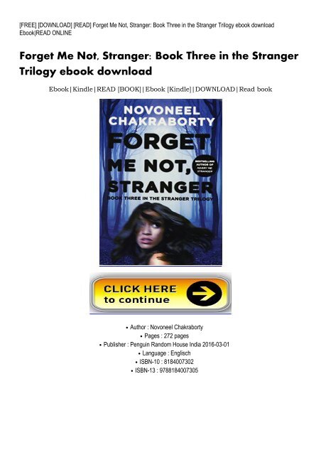 Forget-Me-Not-Stranger-Book-