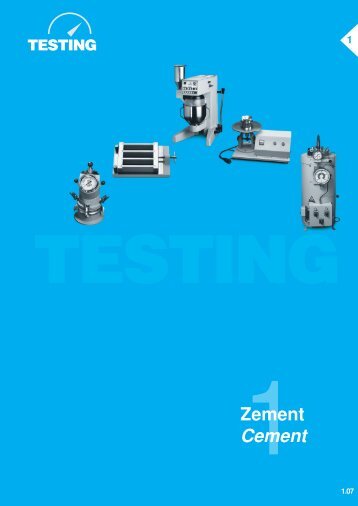 Zement Cement - Testing Equipment for Construction Materials