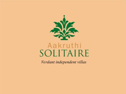 Aakruthi Solitaire Villa_Brochure