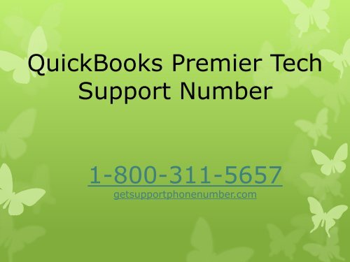 QuickBooks Premier Tech Support Number