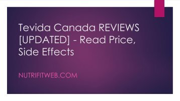 Tevida Reviews in Canada-converted