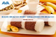 Healthy Breakfast Dishes | Chemba Puttu | Kerala Dishes for Breakfast |