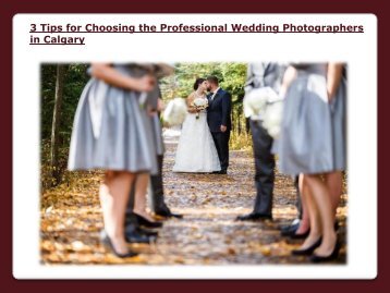 Professional Wedding Photographers in Calgary