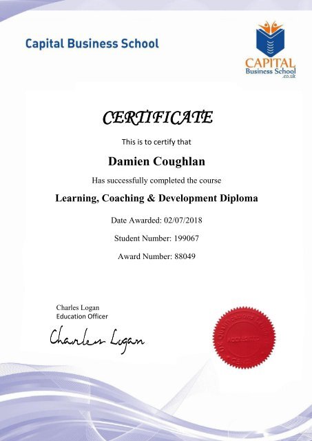 Learning, Coaching & Development Diploma