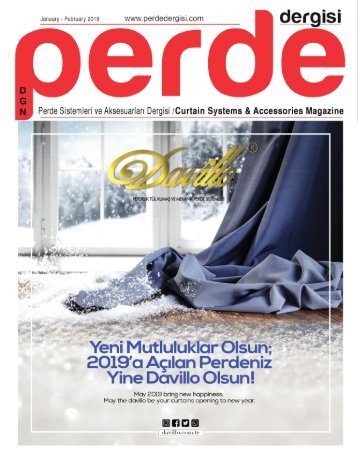 PERDE DERGİSİ OCAK ŞUBAT 2019 ONLİNE DERGİ