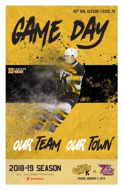 Kingston Frontenacs GameDay January 4, 2019