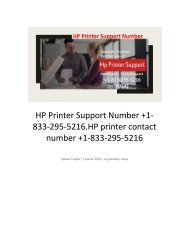 HP Printer Install +1-833-295-5216