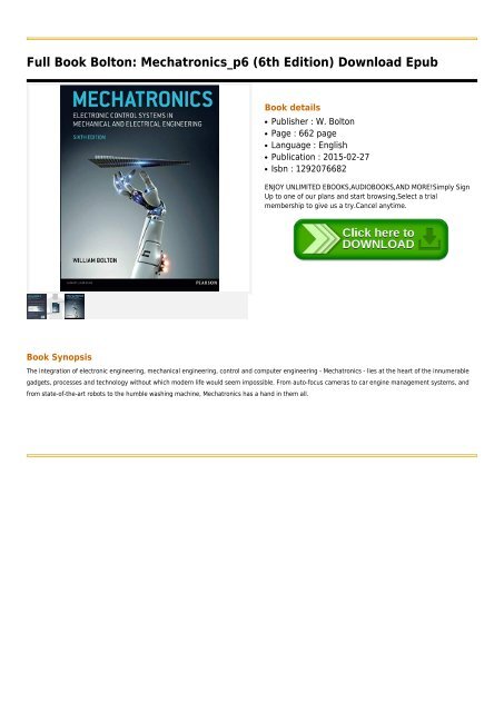 Bolton Mechatronics_p6 6th Edition 