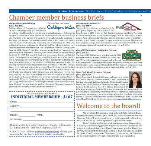 Chamber Newsletter - January 2019