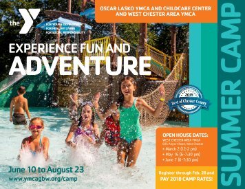 Summer Camp 2019 at West Chester & Oscar Lasko YMCAs