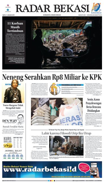 E - PAPER RADAR BEKASI EDISI 5 JANUARI 2019