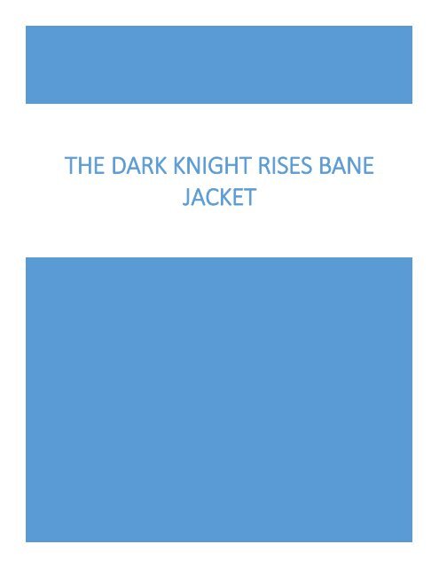 THE DARK KNIGHT RISES BANE JACKET