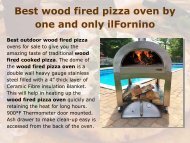 Best wood fired pizza oven by ilFornino