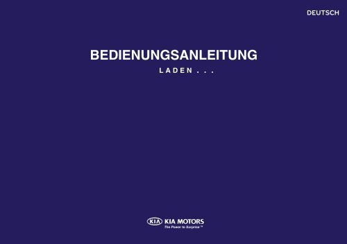 Download Bedienungsanleitung für den Venga - Kia