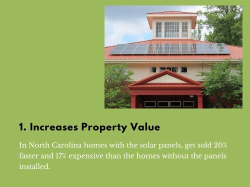 Advantages of Solar Panels in North Carolina