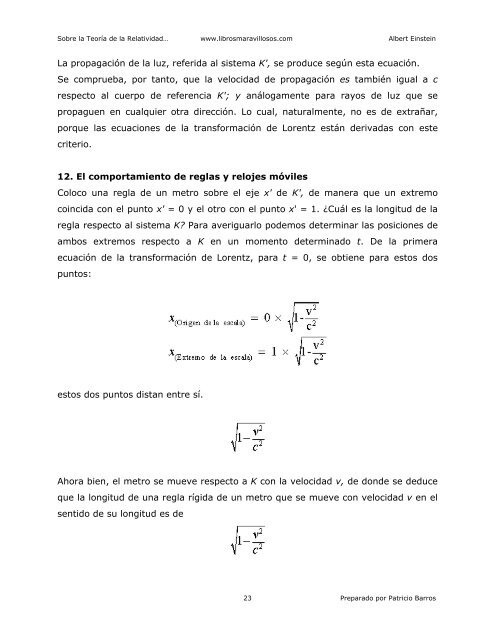 Sobre la teoria de la relatividad - Albert Einstein