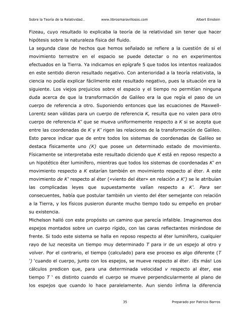 Sobre la teoria de la relatividad - Albert Einstein