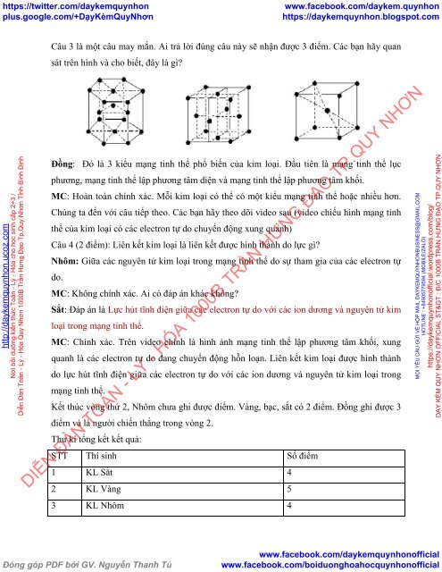 DẠY HỌC HÓA HỌC PHỔ THÔNG THEO CHUYÊN ĐỀ - GIÁO ÁN DẠY HỌC DỰ ÁN CHUYÊN ĐỀ - LIÊN KẾT HÓA HỌC (NHÓM SINH VIÊN ĐẠI HỌC QUỐC GIA HÀ NỘI)