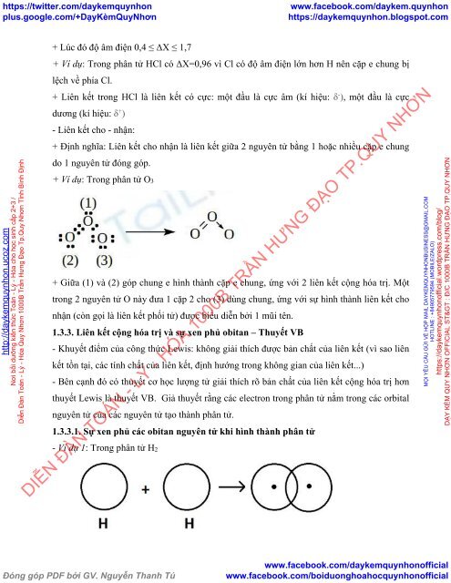 DẠY HỌC HÓA HỌC PHỔ THÔNG THEO CHUYÊN ĐỀ - GIÁO ÁN DẠY HỌC DỰ ÁN CHUYÊN ĐỀ - LIÊN KẾT HÓA HỌC (NHÓM SINH VIÊN ĐẠI HỌC QUỐC GIA HÀ NỘI)