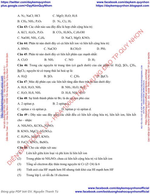 DẠY HỌC HÓA HỌC PHỔ THÔNG THEO CHUYÊN ĐỀ - GIÁO ÁN DẠY HỌC DỰ ÁN CHUYÊN ĐỀ - LIÊN KẾT HÓA HỌC (NHÓM SINH VIÊN ĐẠI HỌC QUỐC GIA HÀ NỘI)