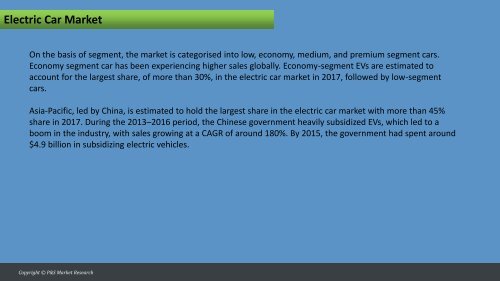 Electric Car Market | Growth, and Demand Forecast, 2013–2023